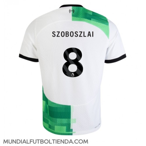 Camiseta Liverpool Szoboszlai Dominik #8 Segunda Equipación Replica 2023-24 mangas cortas